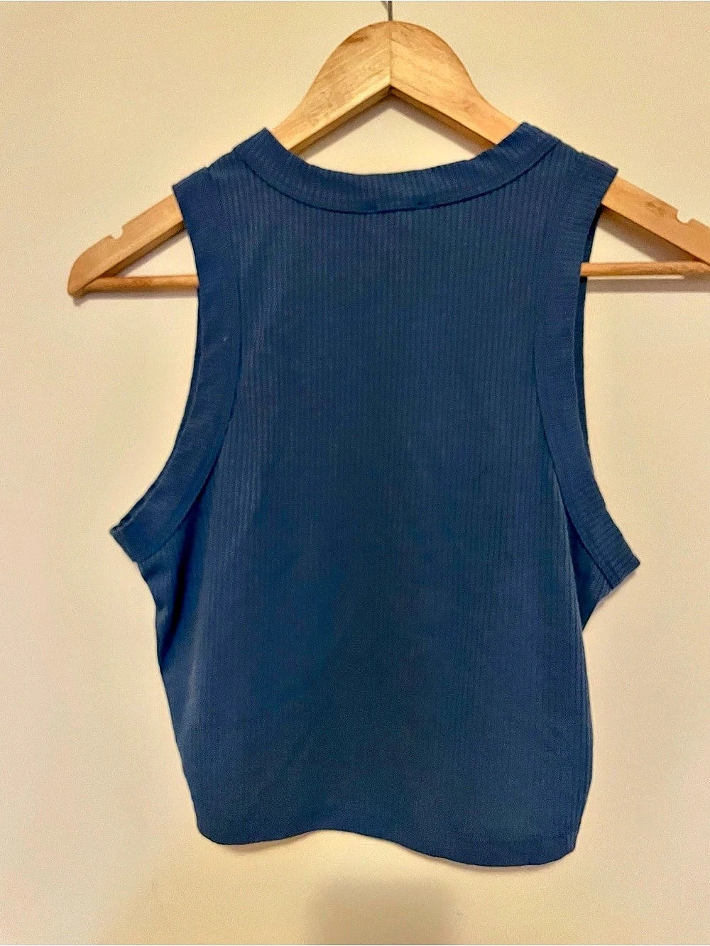 NLT 4x2 Rib Tank Blue Ribbed Tank Top M/L - Picture 2 of 2